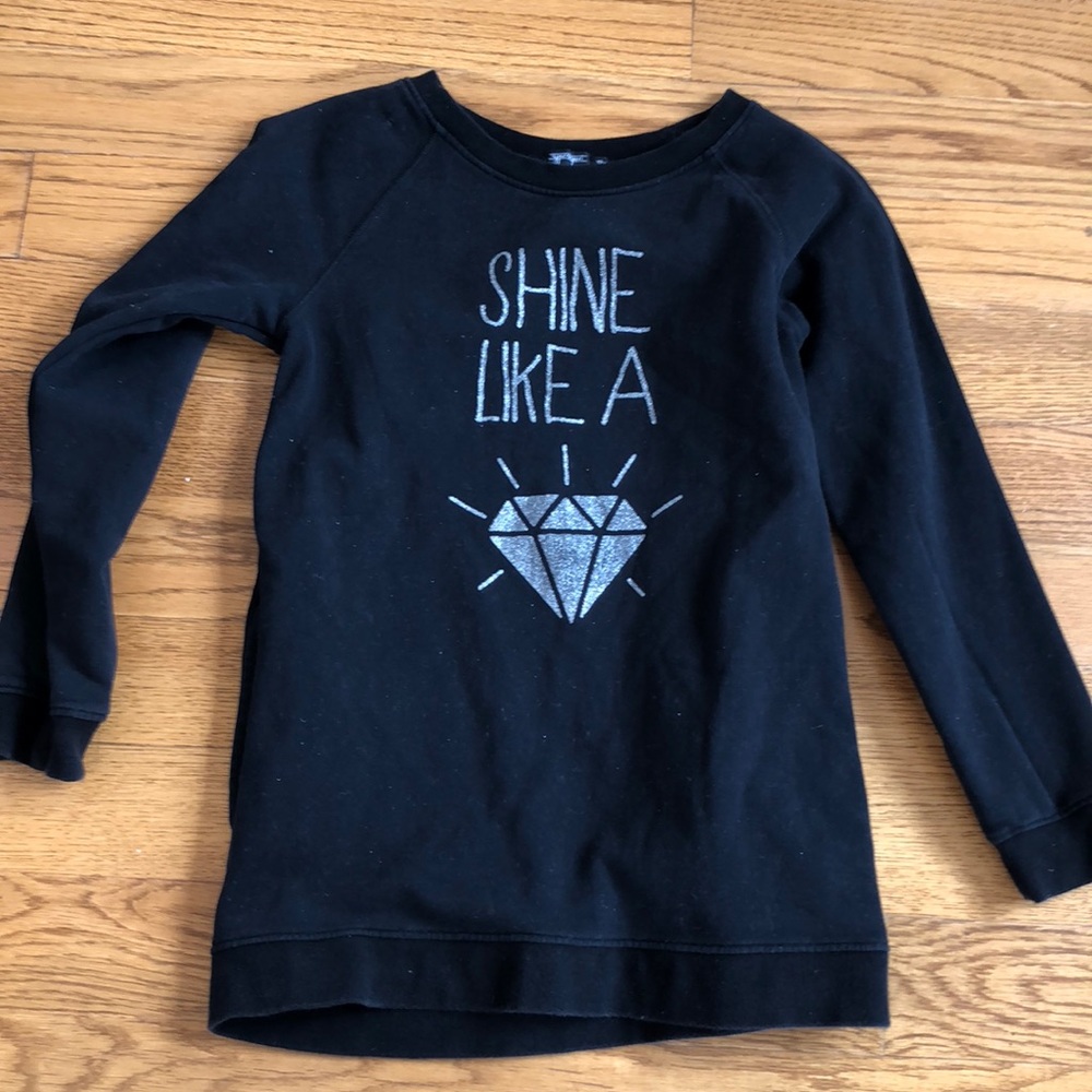 “Shine like a diamond” sweatshirt. BOUGHT IN SPAIN